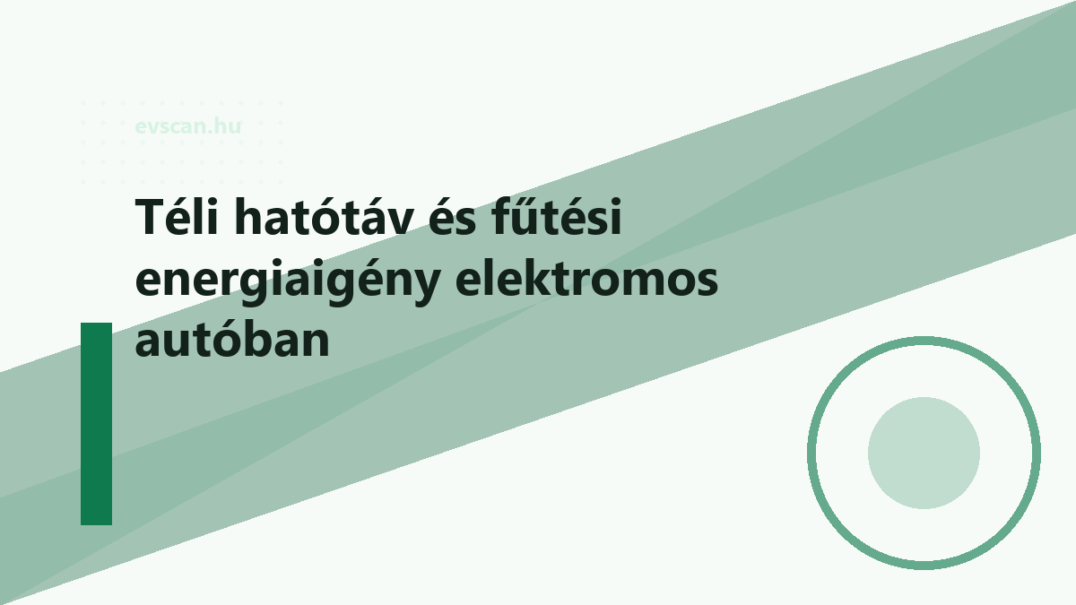 Téli hatótáv és fűtési energiaigény elektromos autóban