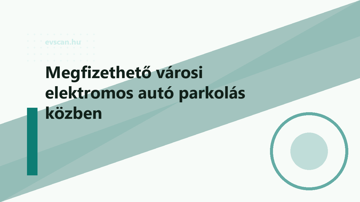 Megfizethető városi elektromos autó parkolás közben